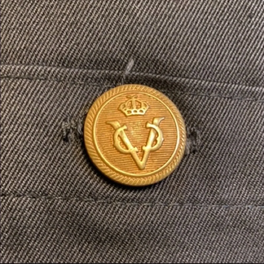 Vertigo Paris VINTAGE Skirt & Jacket Black w/ Gold Buttons size XS - Picture 3 of 7